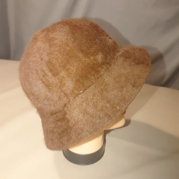 Kangol Furgora Vintage Casual Hat Medium Brown Angora Blend - Picture 11 of 11